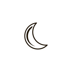 Obraz na płótnie Canvas moon icon. sign design