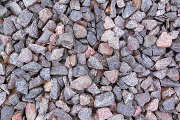 Top view of rubble texture.