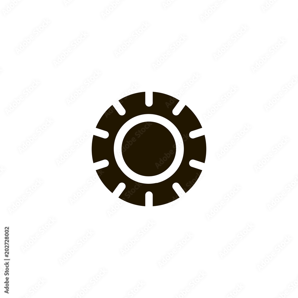 Poster gear icon. sign design