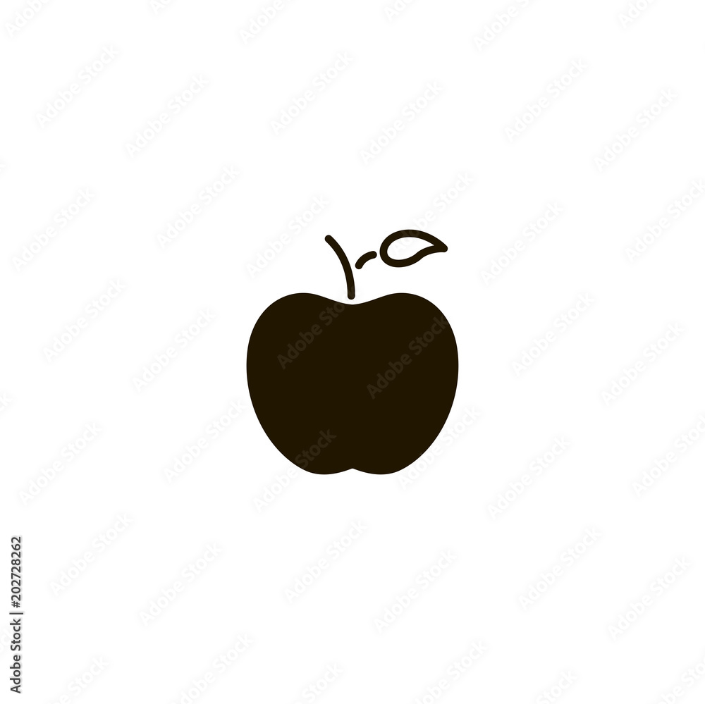 Sticker apple icon. sign design