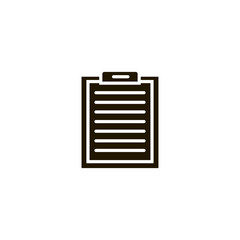 clipboard icon. sign design