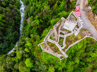 Drone view to the Trabzon castle