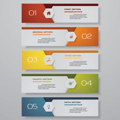 Design clean number banners template/graphic or website layout. Vector.