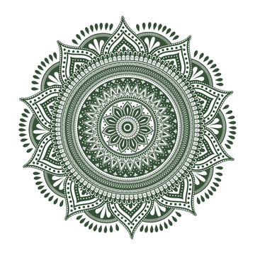 Oriental Ethnic Mandala. Boho Vector Illustration.