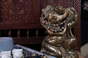 Fototapeta premium Bronze statue of Lord Ganesha