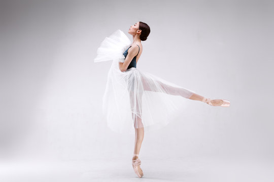 Ballerina on a white background