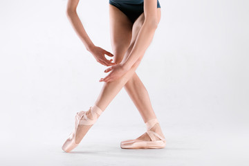 Fototapeta premium Ballerina on a white background