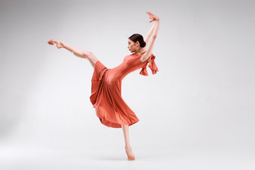Fototapeta premium Ballerina on a white background
