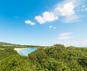 Blue sky over Lazzaretto beach