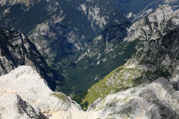 Alpine landscape in the Julian Alps, Slovenja, Europe