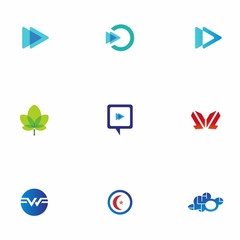 logo set design for icon, website, element, and company