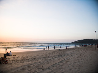 Fototapeta na wymiar Sunset at the Beach