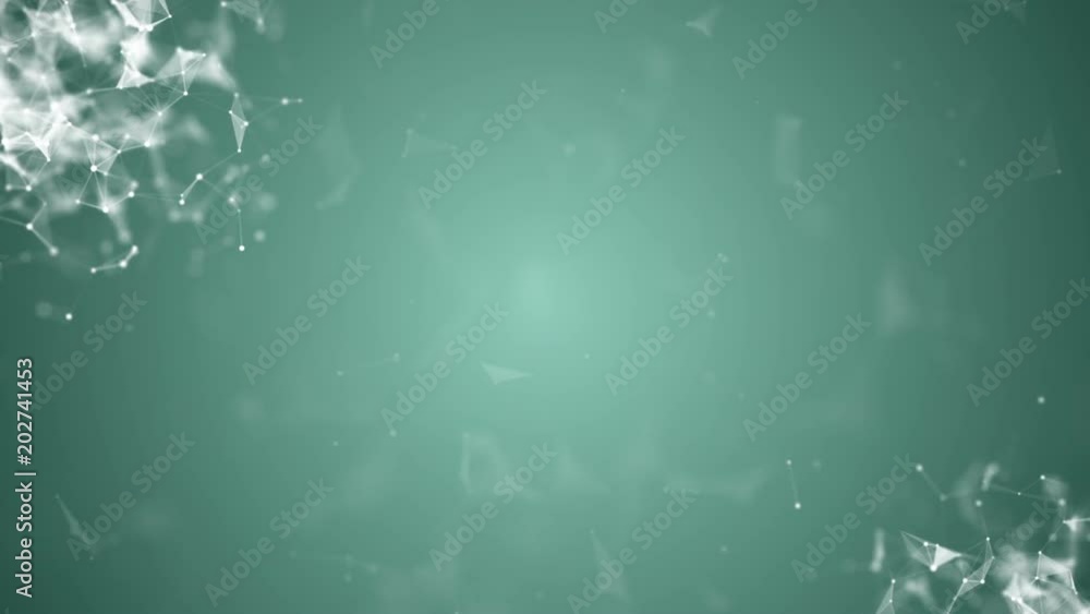 Poster the accumulation of interacting particles in the corners of the screen. plexus business cinematic ba