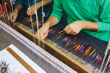 Pashmina makers in srinagar Kashmir North India 
