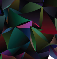 Vector low poly template. Creative abstract illustration with gradient. Triangular pattern for your business design.