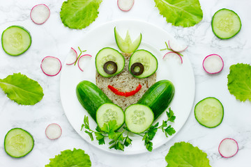 Frog sandwich for kids, animal sandwich, healthy vegetarian sandwich