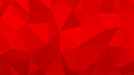 Red polygonal illustration background. Low poly style.