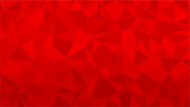 Red polygonal illustration background. Low poly style.