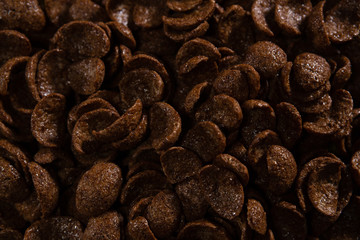 Close-up of chocolate flakes 