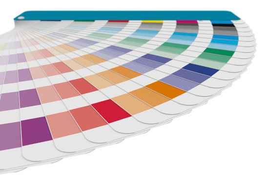 Color guide swatches used in prepress and industrial printing