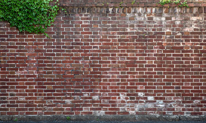The walls of the old brick