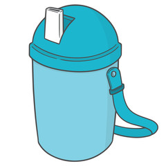 vector set of water bottle