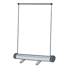 vector of presentation stand
