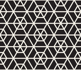 Vector seamless pattern. Modern stylish abstract texture. Repeating geometric tiles