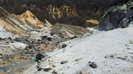 登別温泉　大湯沼