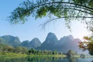 Rolgordijnen landscape in Yangshuo Guilin, China © xiaoliangge