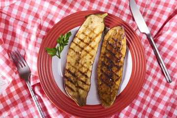 image of tasty grilled eggplants