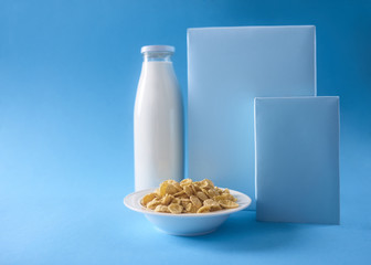 Image of Cereales or cornflakes with space for your text