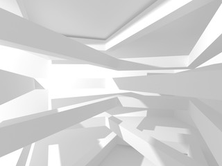 Futuristic White Architecture Design Background