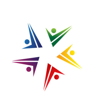 community, icon, social network logo template