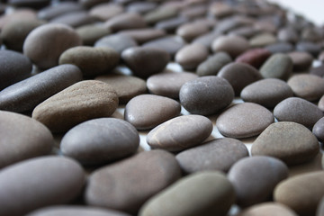 Fototapeta na wymiar Many stones of different shapes and shades.Background.