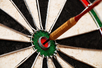 Dart in the center of the target!