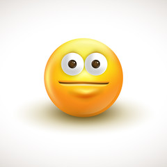 Emoticon face with rolling eyes