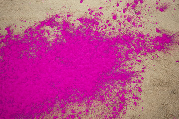 Obraz premium background pink dust holly on the sand