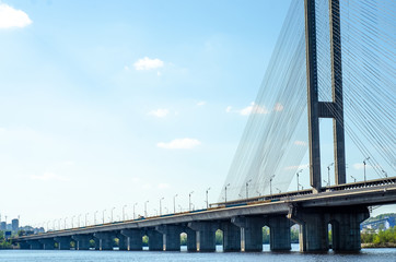 Obraz premium Bridge river sky