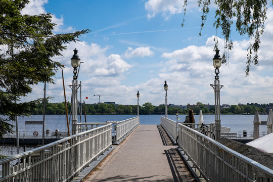 Anlegestelle, Au&szlig;enalster, Hamburg 