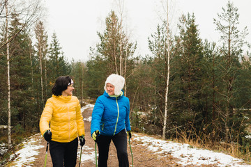 women stroll