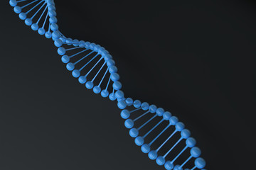 Blue DNA model,DNA structure.