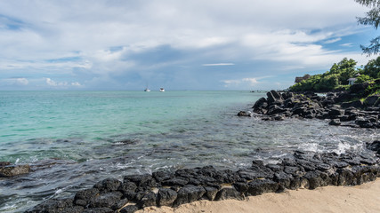 Fototapeta na wymiar Beach on Mauritius island