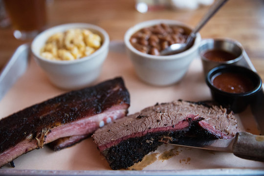 Beef Brisket and Pork Ribs Barbecue