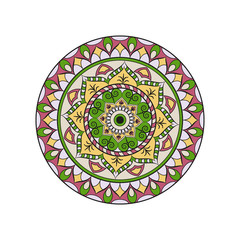 Flower Mandala. Oriental pattern, vector illustration. Islam, Arabic, Indian, moroccan,spain, turkish, pakistan, chinese, mystic, ottoman motifs.