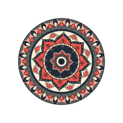 Flower Mandala. Oriental pattern, vector illustration. Islam, Arabic, Indian, moroccan,spain, turkish, pakistan, chinese, mystic, ottoman motifs.