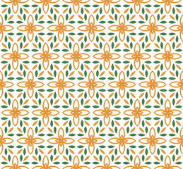 geometric flower floral seamless pattern background