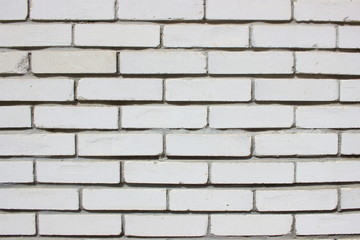 White bricks wall background 