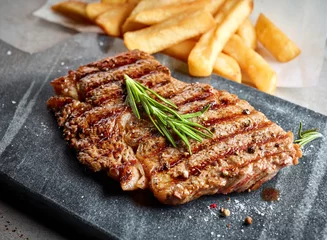  grilled beef steak and potatoes © Mara Zemgaliete