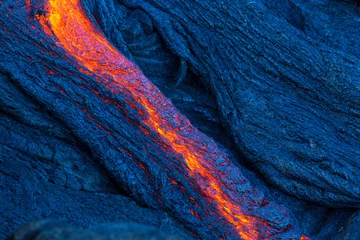 Papier Peint photo Lavable Volcan Lave